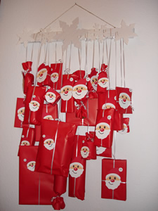 Adventskalender Weihnachtsmänner