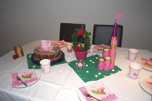 prinzessinnentisch1 Tisch Prinzessinnen-Geburtstag