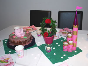 prinzessinnentisch2 Tisch Prinzessinnen-Geburtstag