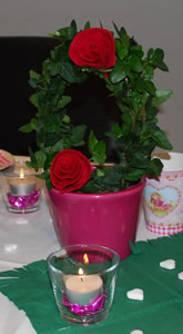 rosen-efeu Efeu mit Rosen