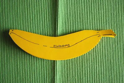 Einladung Banane