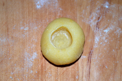 Plätzchen mit Mulde