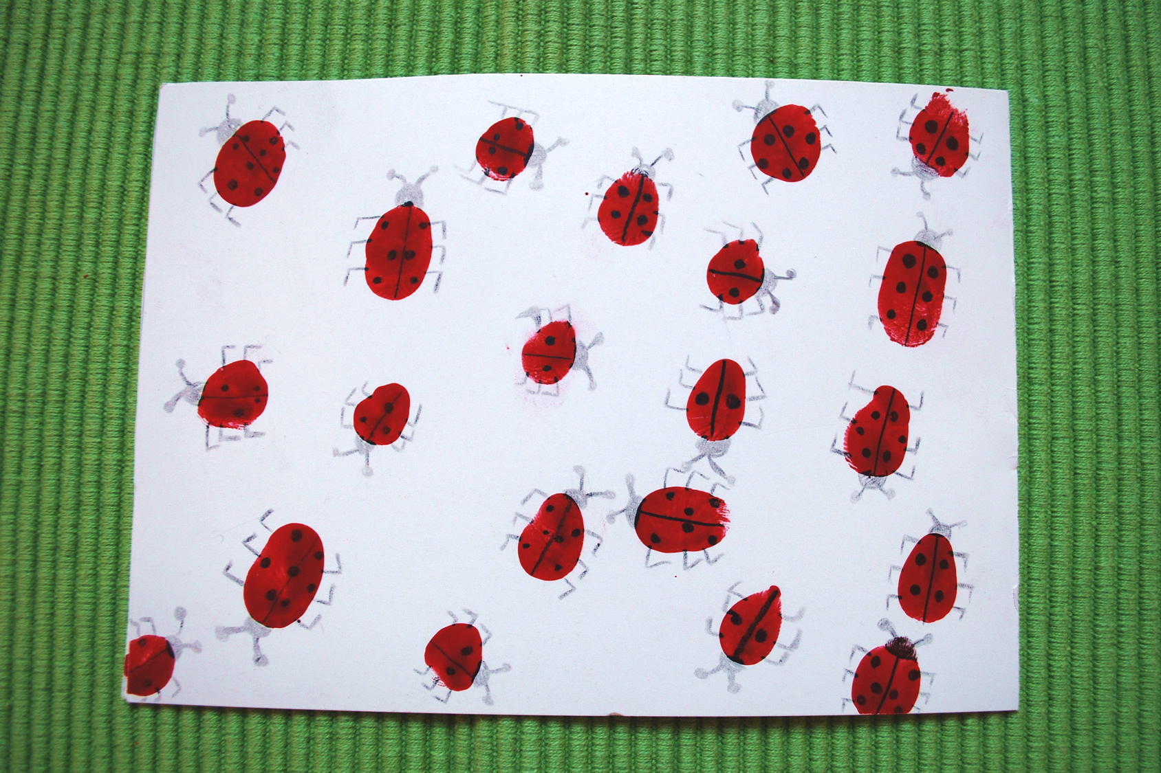 Marienkäfer basteln - Kinderspiele-Welt.de