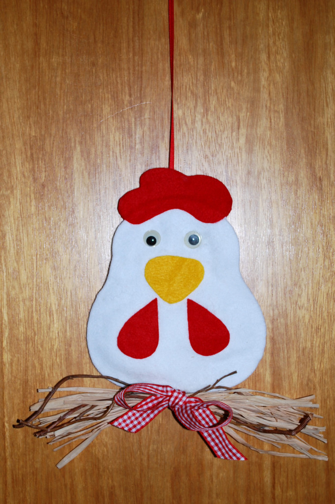  Huhn aus Pappteller - Kinderspiele-Welt.de Bildidee 