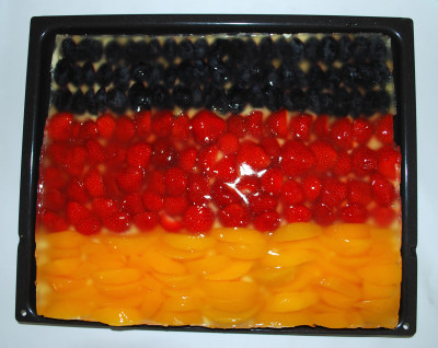 Schwarz-Rot-Gold-Kuchen