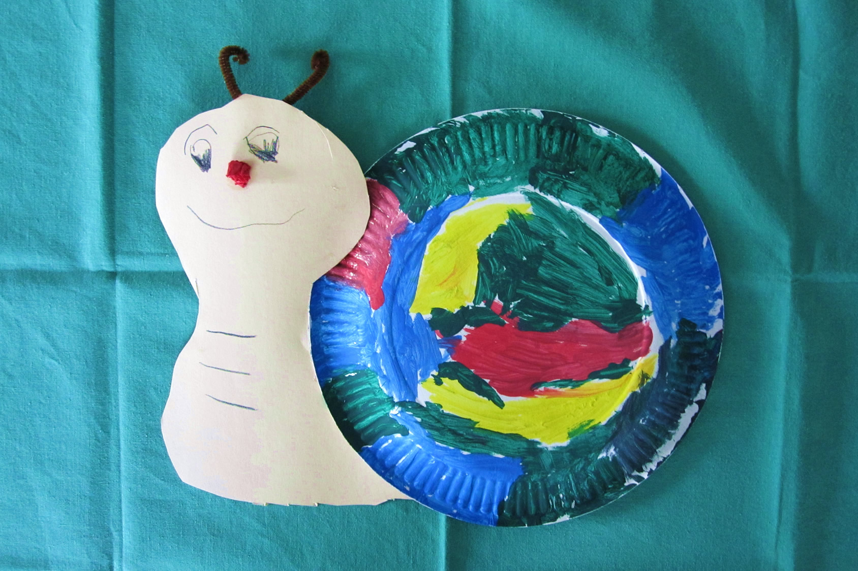 Schnecke basteln - Kinderspiele-Welt.de