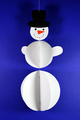 Plastischer Schneemann