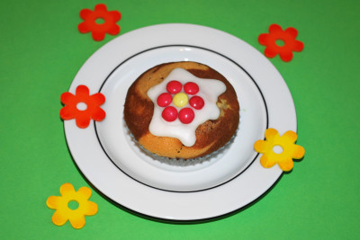 Blumen-Muffins