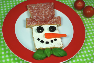 Schneemann-Brot