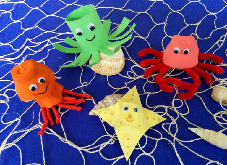 Qualle basteln | vorschule basteln