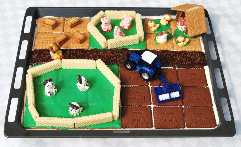 Bauernhof-Kuchen - Kinderspiele-Welt.de