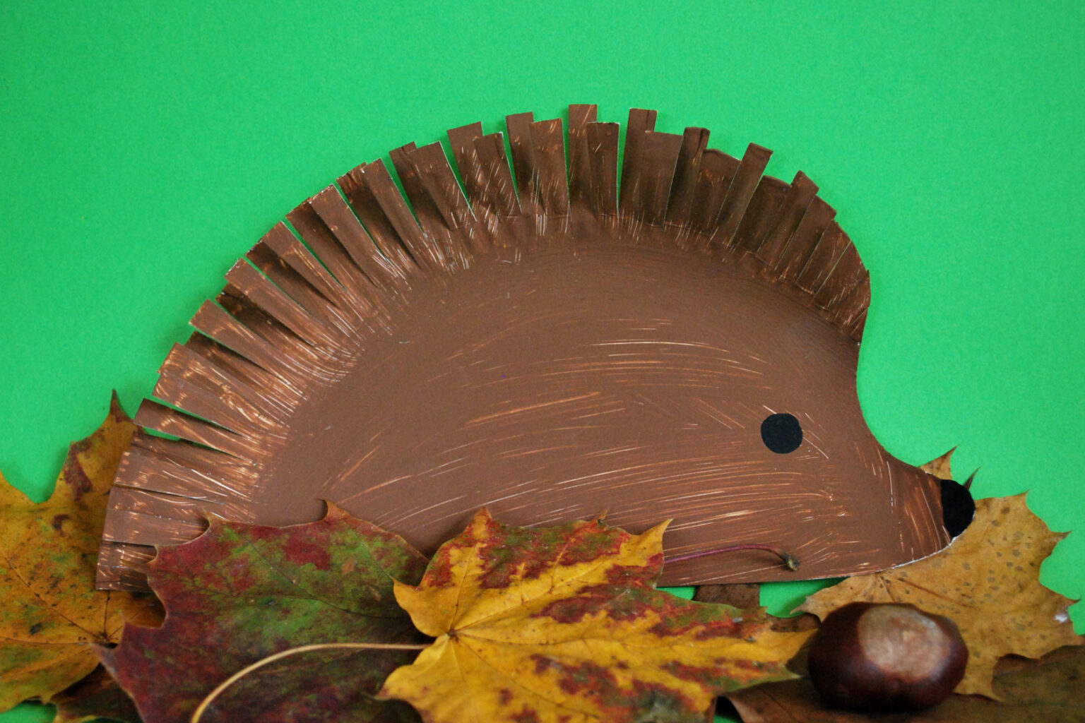  Igel basteln im Kindergarten - Kinderspiele-Welt.de Bildidee 