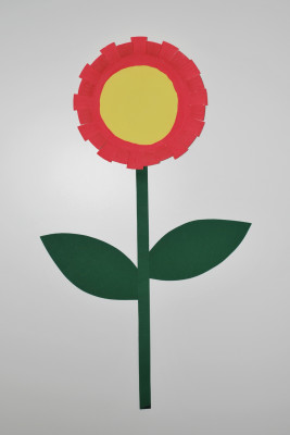 Pappteller-Blume