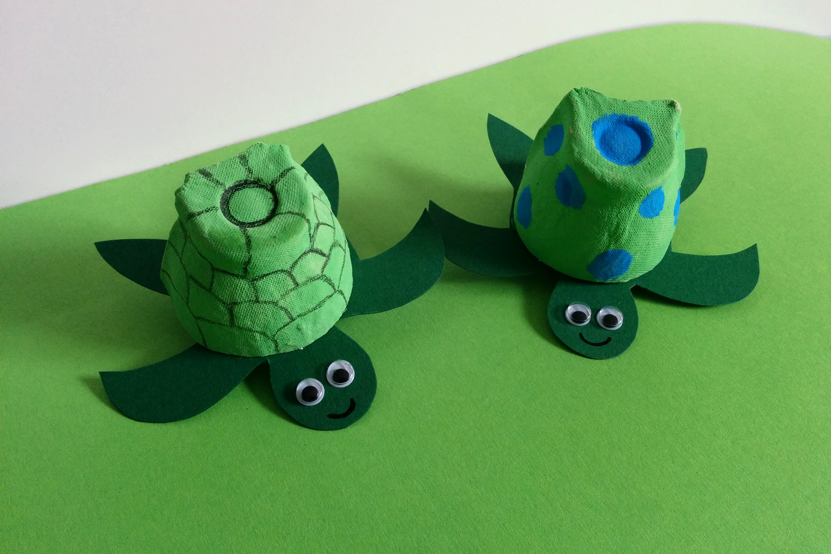 Schildkröte basteln KinderspieleWelt.de